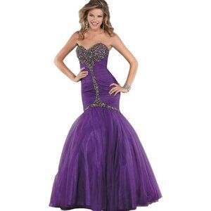 JOVANI Strapless Mermaid Prom Gown sz 6